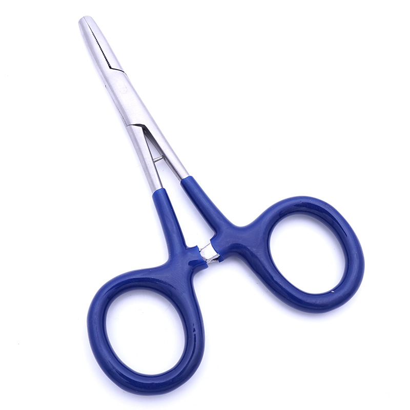 Stainless steel straight head with glue Hemostat hook taking hook remover fishing tool fishing pliers tripping gear