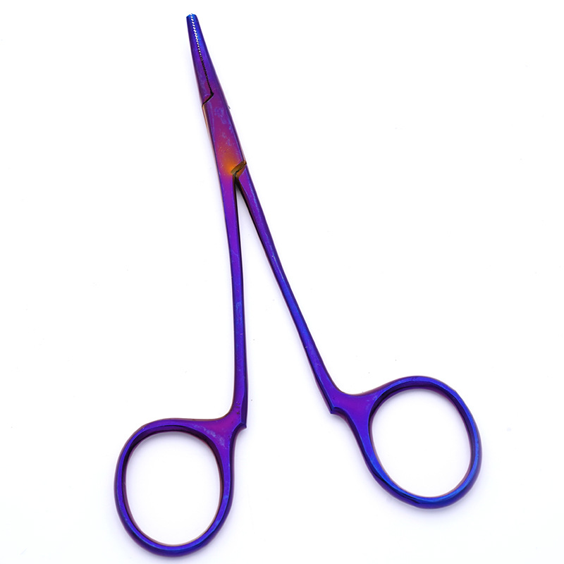 Stainless steel hemostatic forceps fishing pliers hook removing straight curved ear pulling pliers without shackle cupping clip