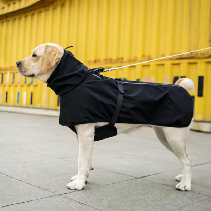 Waterproof Dog Raincoat with Hood | Large & Medium Sizes | Outdoor Poncho for Labrador, Golden Retriever, Corgi