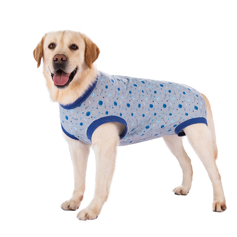 Dog sterilization surgical gown golden retriever Labrador weaning clothing all-inclusive bellyband anti-licking pet four-legged vest thin