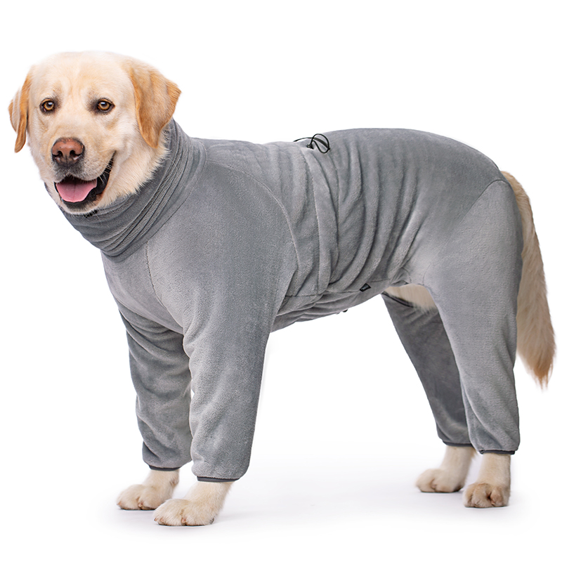 Fleece-Lined Dog Belly Suit | Large Dog Bellyband for Winter
