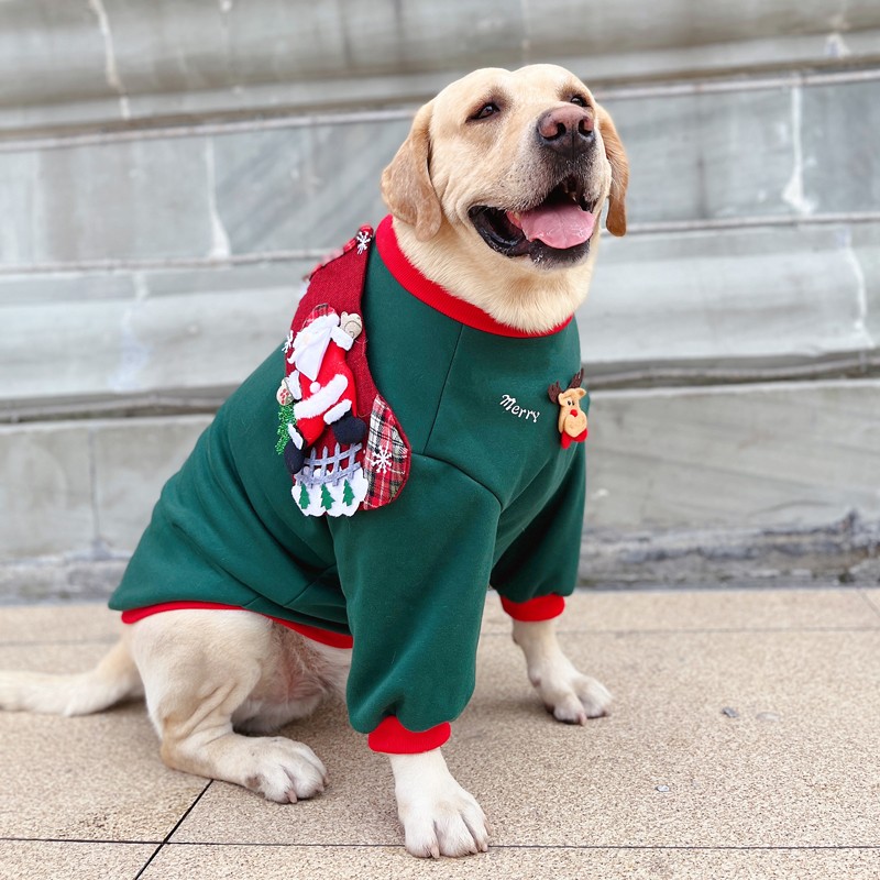 Christmas Dog Hoodies for Large Breeds | Festive & Warm Winter Pet Clothing
