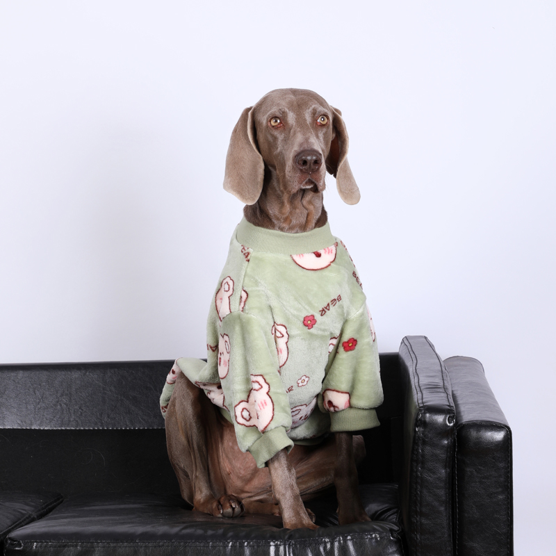 Large dog clothes autumn and winter warm pet dog pajamas cute golden retriever Labrador dog clothes winter clothes