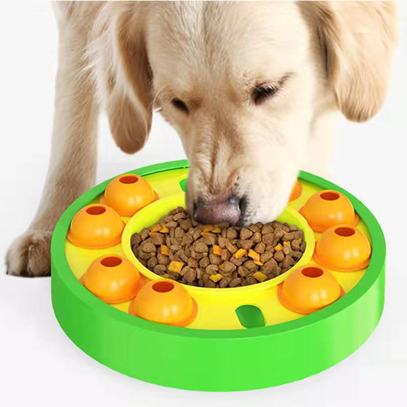New pet dog toy wisdom diet roulette wheel entertainment puzzle leakage food feeder Slow Food Design dog training toy