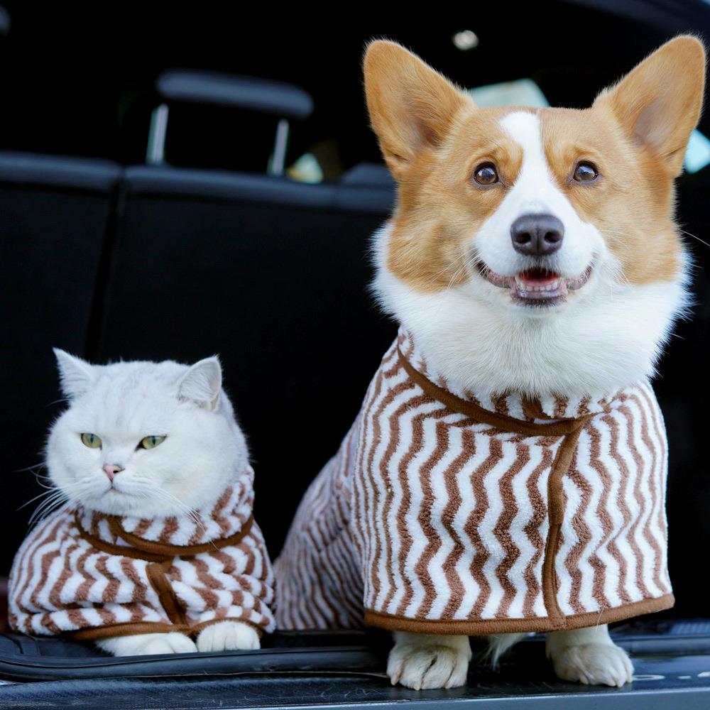 Medium & Big Dog Bathrobe -  Quick-drying cat dog bath towel