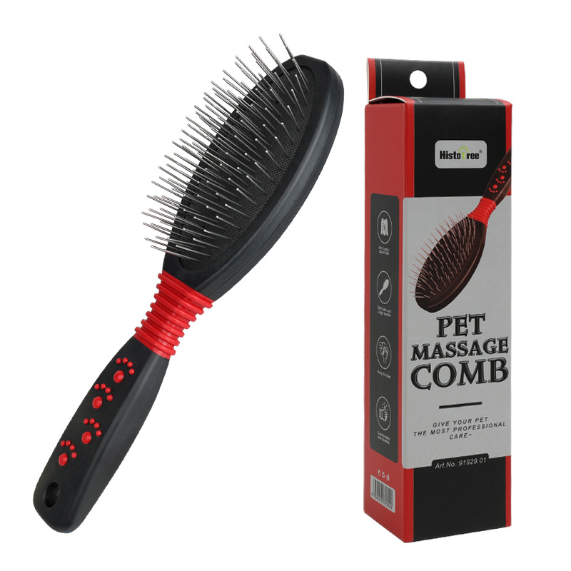 Pet comb dog hair pulling beauty double-sided needle comb cat comb hair removing cat comb knot opening hair removal comb