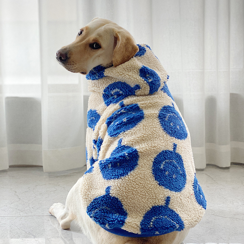 Trendy Winter Warm Dog Hoodies for Large Dogs - Labrador & Golden Retriever