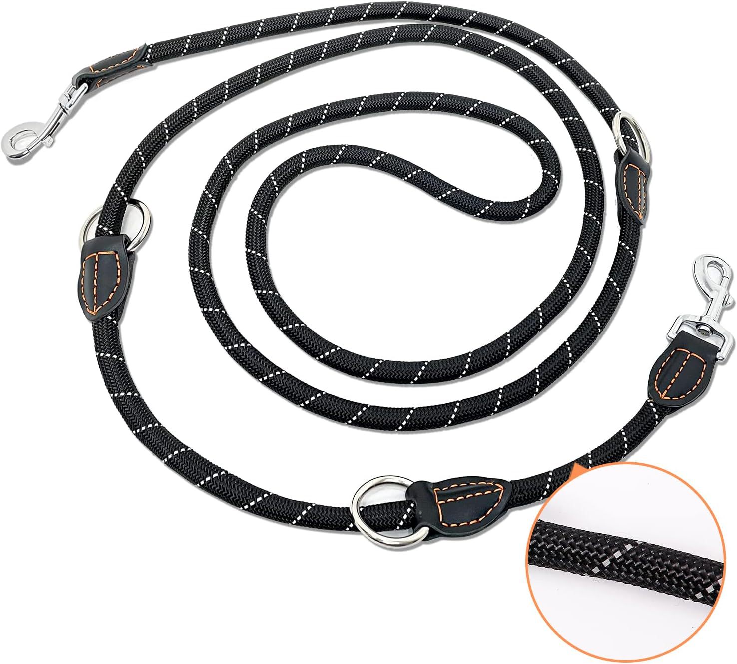 Dog hand holding rope medium large dog universal safety buckle dog leash collar dog walking P chain hand holding rope