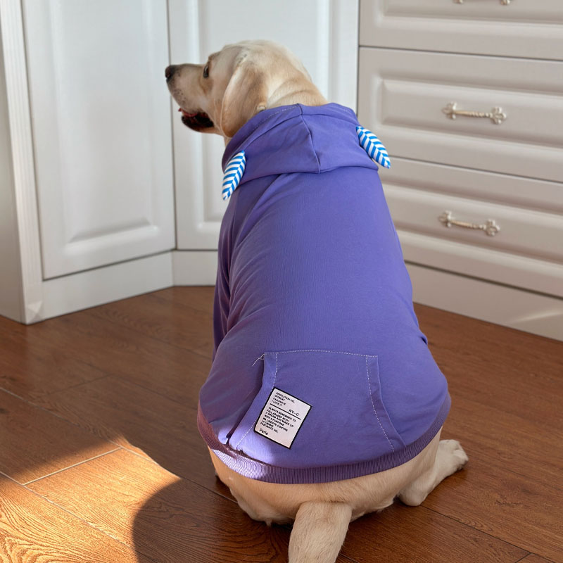 Trendy Lightweight Dog Hoodie for Large Breeds - Spring and Autumn