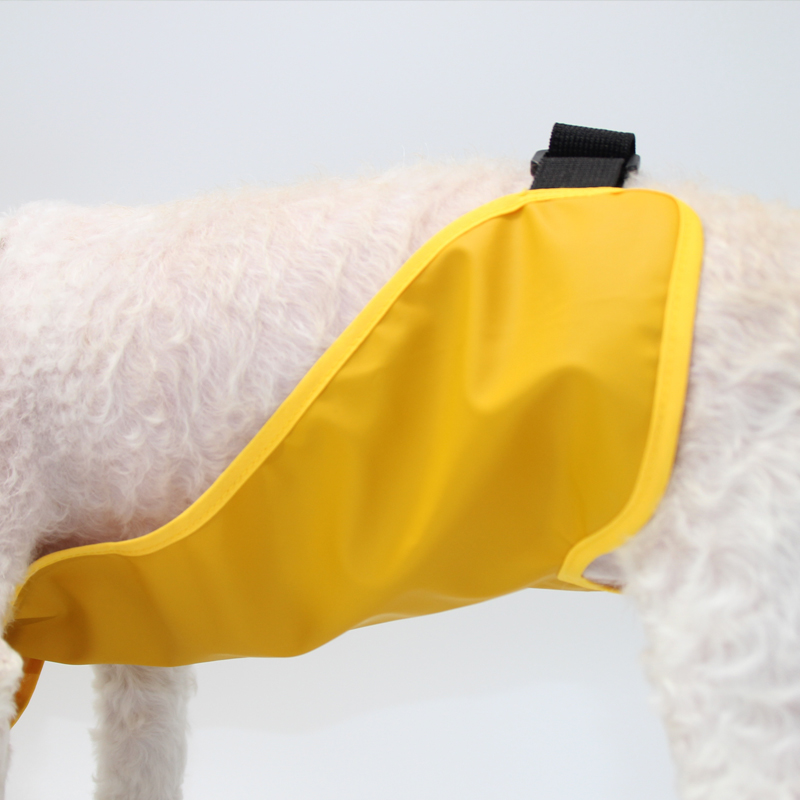 Lovinpet Yellow Dog Raincoat - Waterproof & Windproof Poncho for Small to Large Breeds
