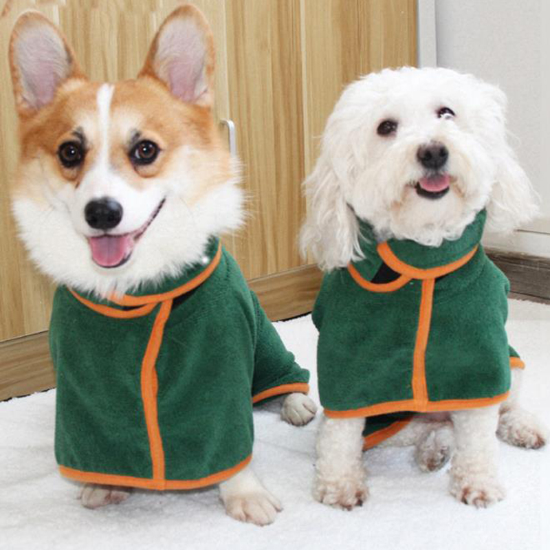 Absorbent Dog Bathrobe - Large Dog Sweater for Grooming, Medium and Small Pet Drying Towel
