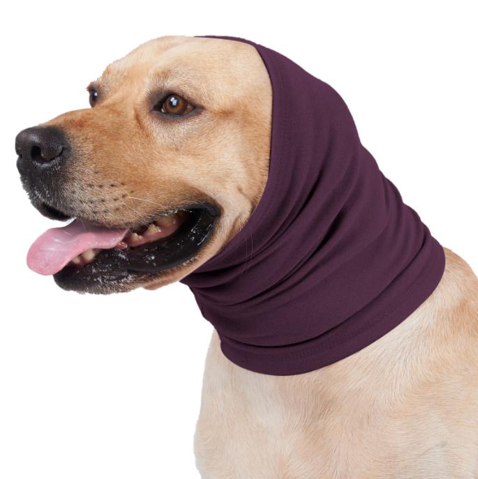 Pet dog soothing head cover scarf scarf anti-scare soothing mood large, medium and small dogs anti-Thunder bandana