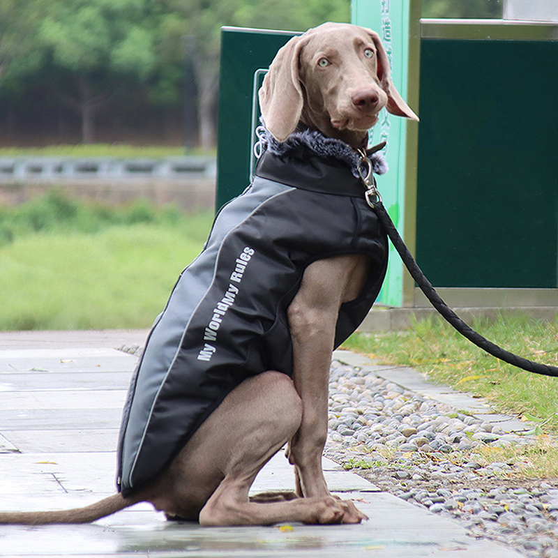 Lovinpet Waterproof Windproof Winter Dog Coat - Thickened Thermal Jacket for Large Breeds