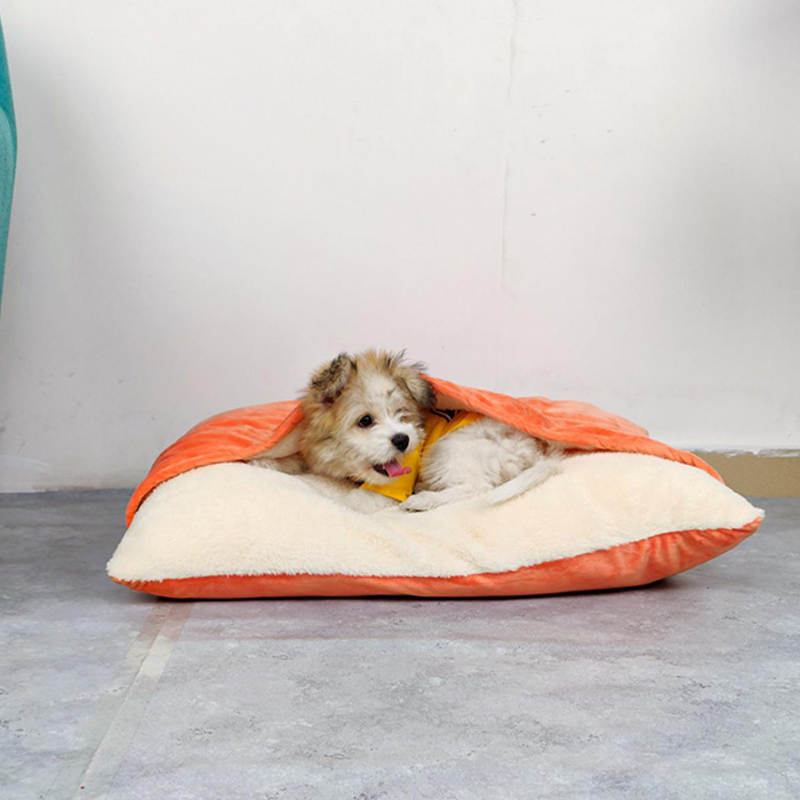 Dogs pocket plush removable and washable autumn and winter Korean style small Lingti warm nest