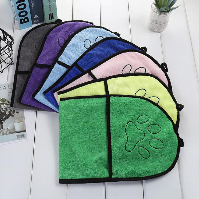 Teddy Schnauzer bath towel small and medium-sized dogs bath towel dog dry hair Corgi absorbent pet beauty