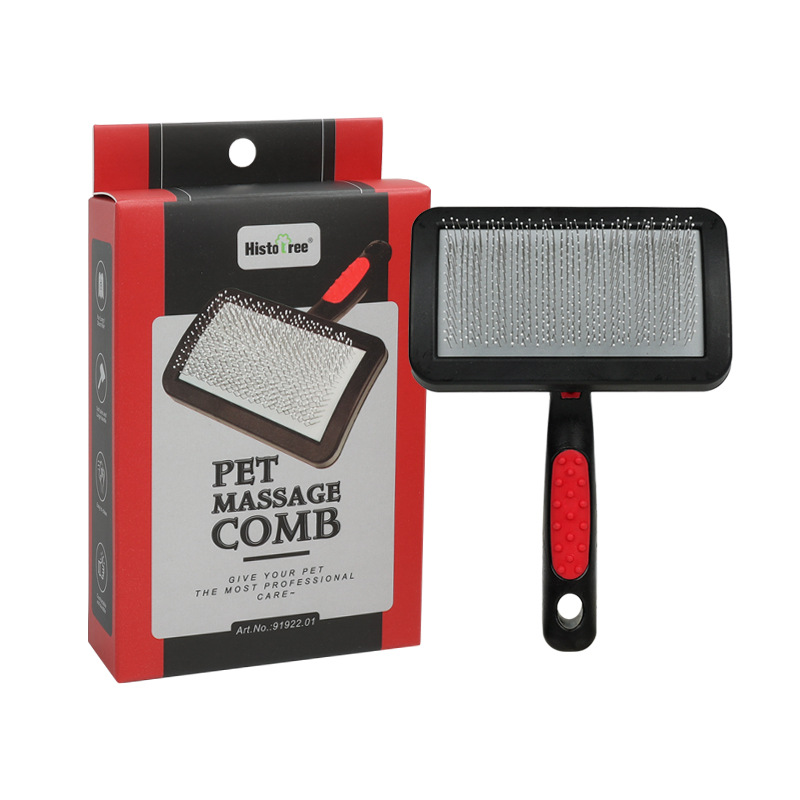 Pet comb dog hair pulling beauty double-sided needle comb cat comb hair removing cat comb knot opening hair removal comb