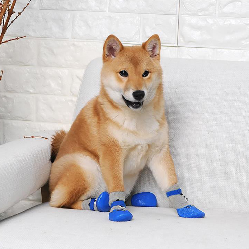 Pet Anti-drop socks small dog indoor non-slip waterproof socks Teddy bichon puppy warm anti-scratch anti-dirty