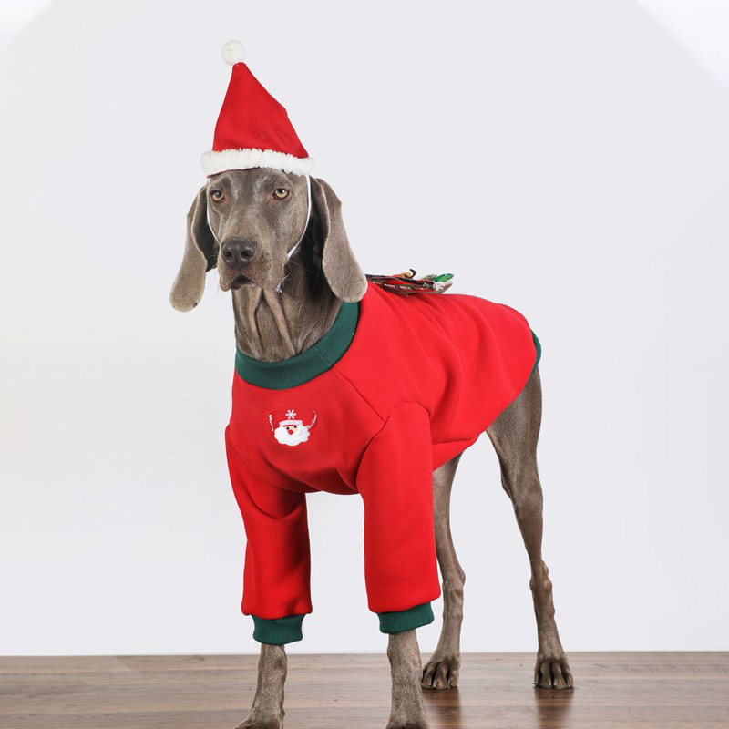 Christmas Dog Hoodies for Large Breeds | Festive & Warm Winter Pet Clothing