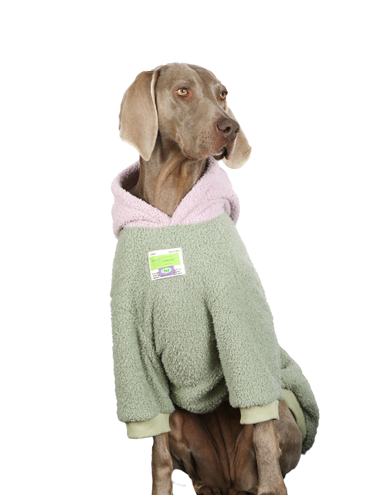 Winter Fleece Anti-lint Dog Hoodie - Clothes for Large Breeds