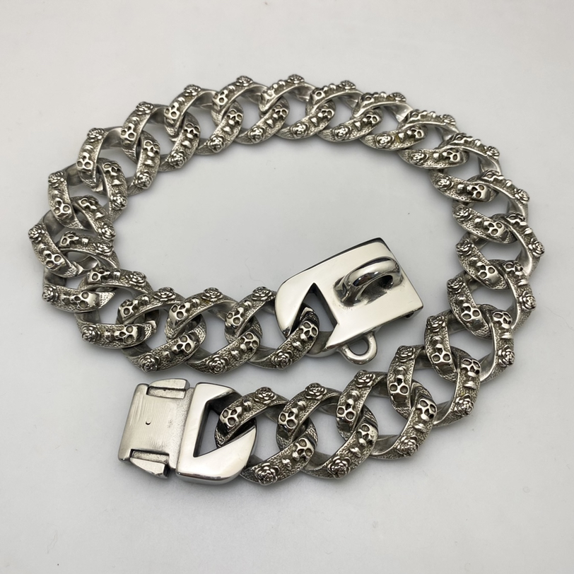 Dog bully dog collar collar stainless steel Jarre Aero bull gold necklace Dubin dog leash medium large dog Bulldog titanium steel