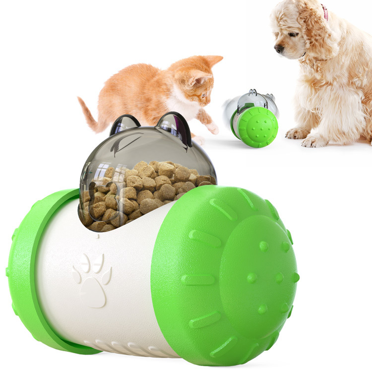 Feeder food dropping ball tumbler dog toys
