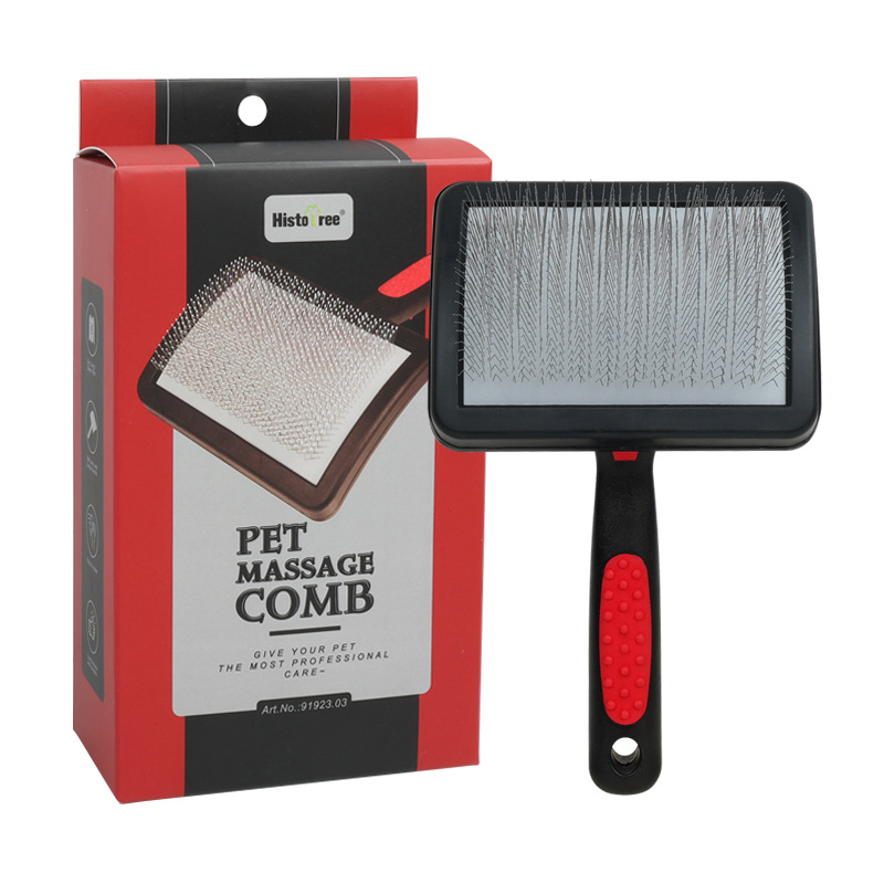 Pet comb dog hair pulling beauty double-sided needle comb cat comb hair removing cat comb knot opening hair removal comb