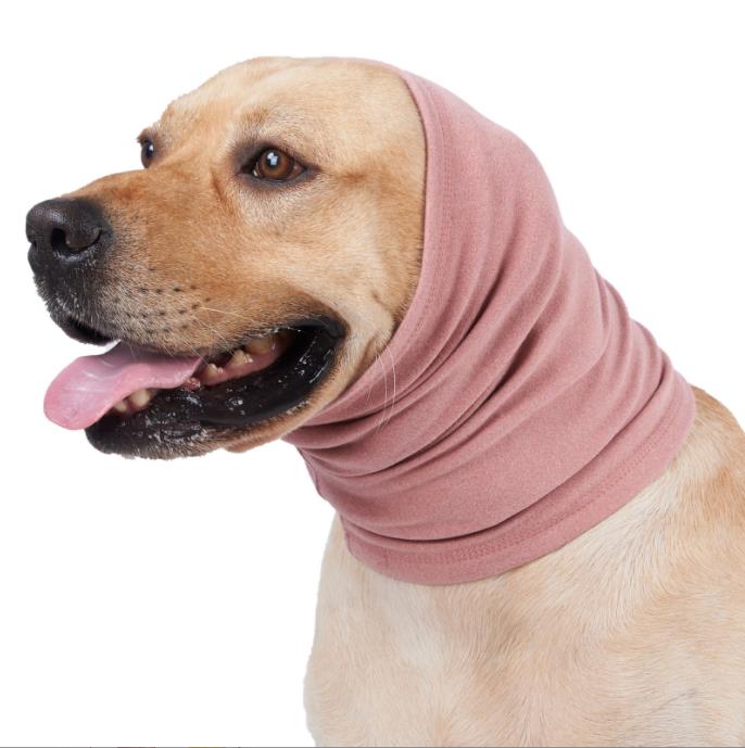 Pet dog soothing head cover scarf scarf anti-scare soothing mood large, medium and small dogs anti-Thunder bandana