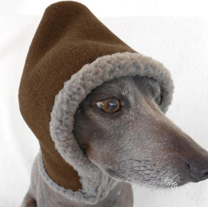 Pet hat Greyhound China canines Greyhound whippets hound autumn and winter warm wind-proof cap headdress