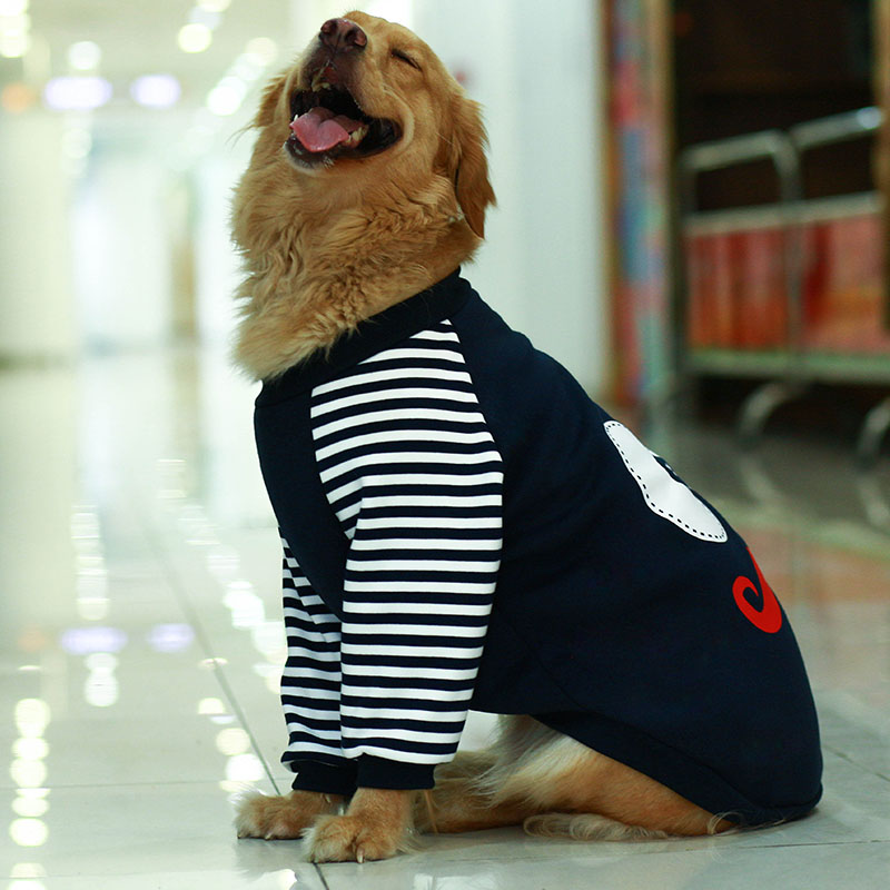 Fleece-Lined Hooded Dog Sweater for Medium and Large Breeds