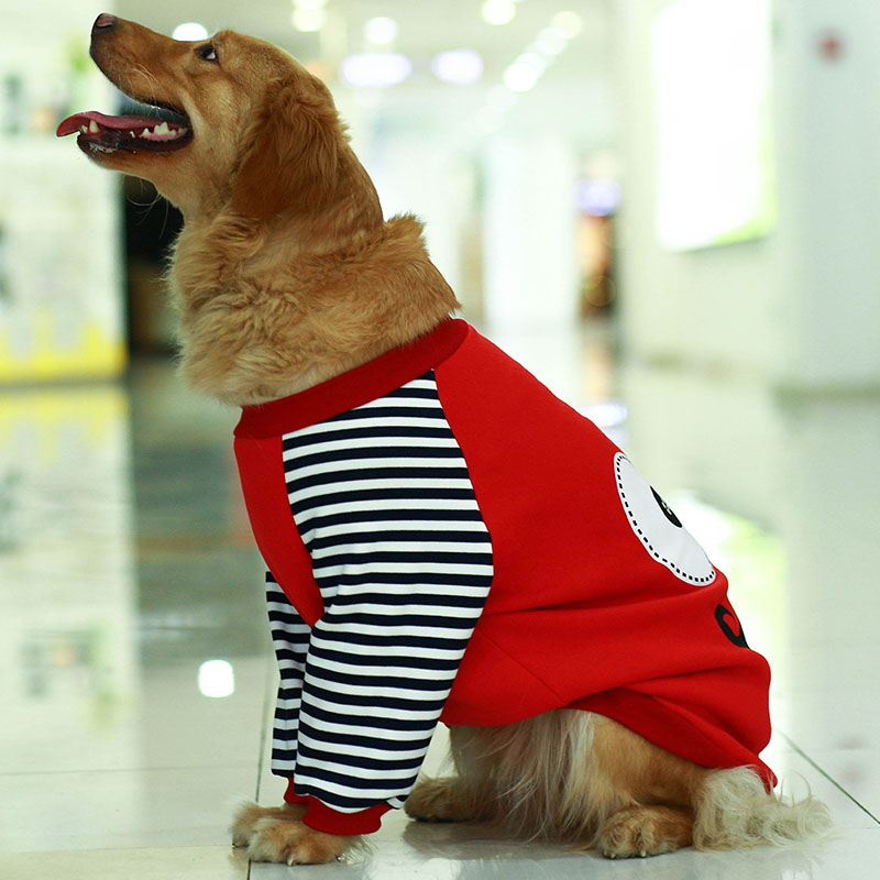 Fleece-Lined Hooded Dog Sweater for Medium and Large Breeds