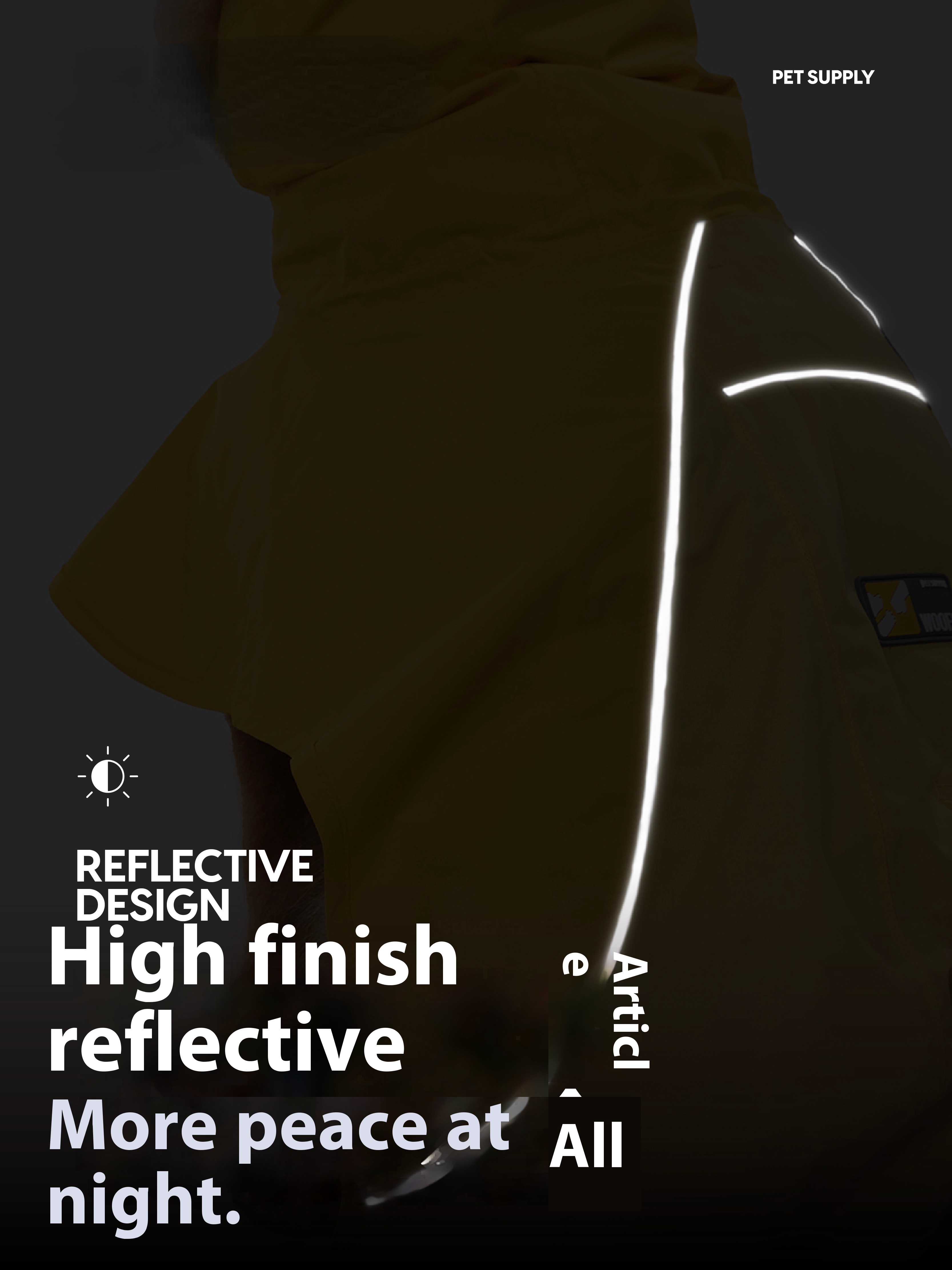 Waterproof Dog Raincoat with Hood | Adjustable Rain Jacket for Small, Medium & Large Dogs | Bichon, Corgi, Golden Retriever