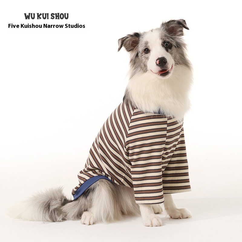 Dog clothes thin big dog breathable anti-lint small and medium-sized dogs pajamas border collie summer bottoming shirt
