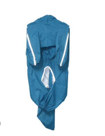 Dog raincoat four-legged waterproof all-inclusive golden retriever clothes Labrador Samo large dog pet bellyband poncho