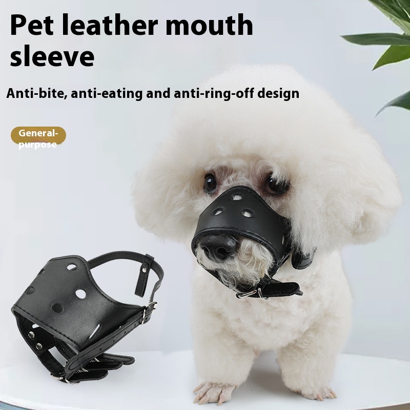 Pet supplies dog outing mask muzzle adjustable breathable