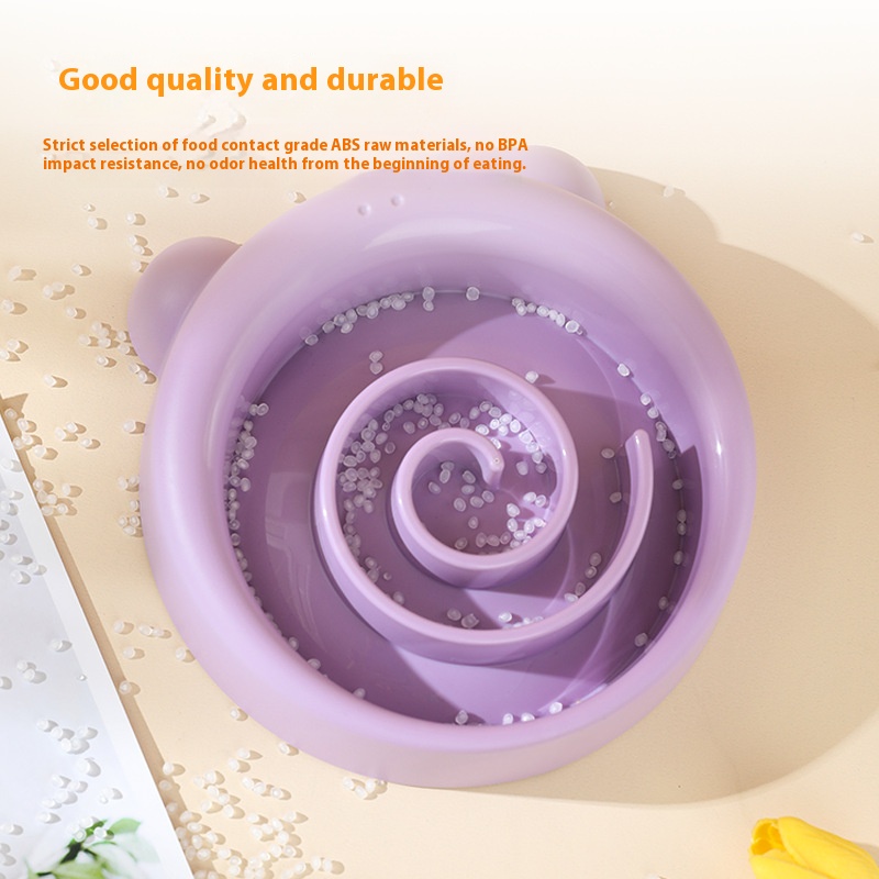 New pet slow feeding bowl non-slip anti-tumble dog anti-choke food basin super large capacity feeder Pet Bowl