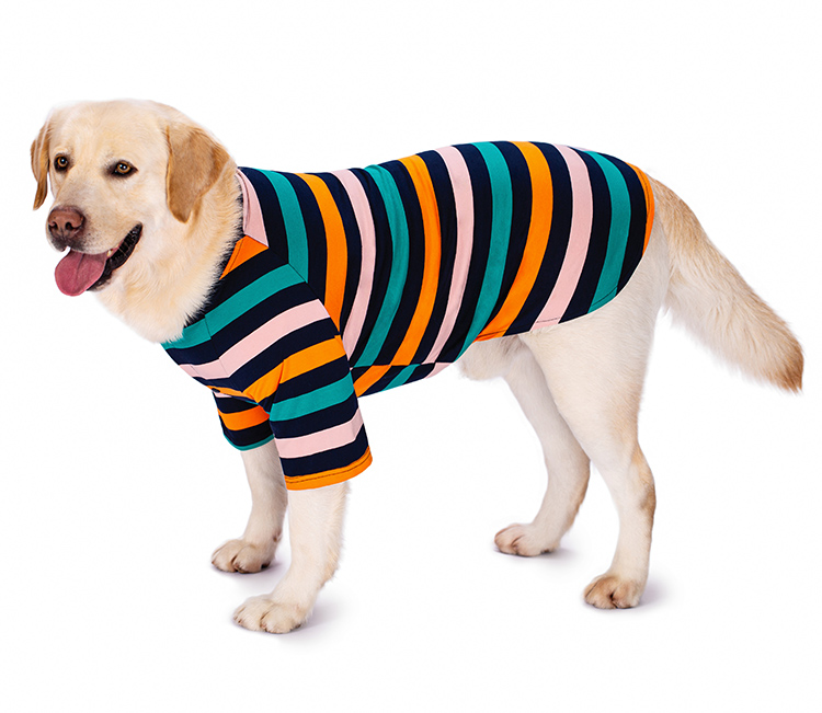Dog clothes summer thin golden retriever Labrador Samo Alaska medium large dog pet cardigan T-shirt