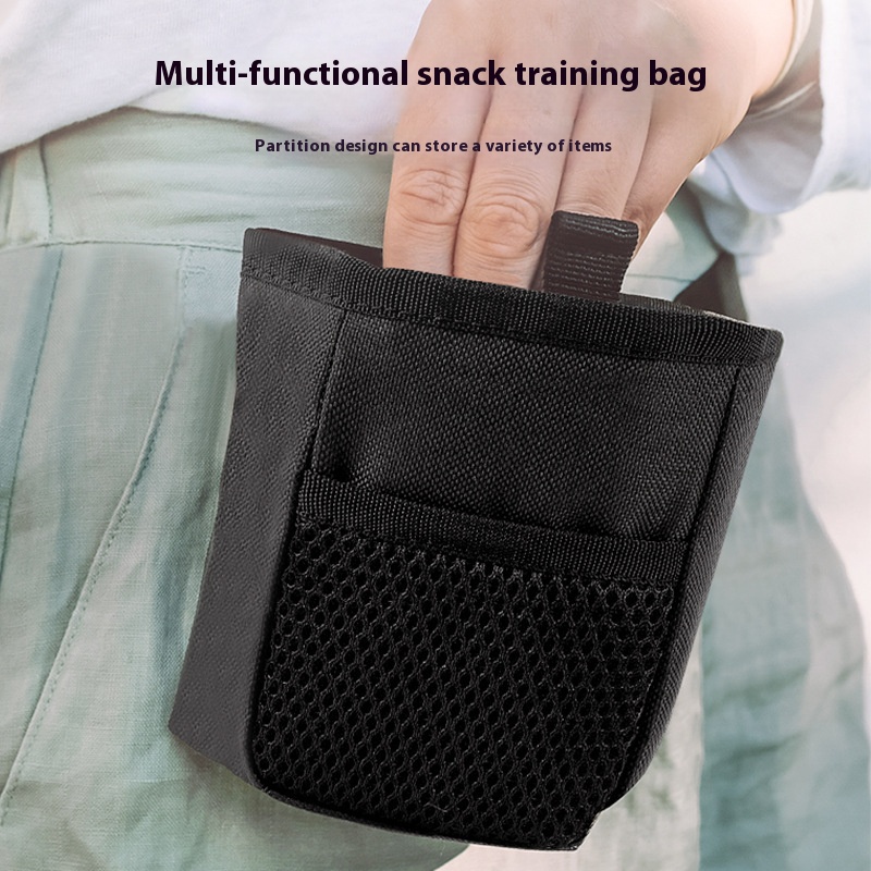 Pet snack bag outdoor walking dog training dog feeding portable belt bag