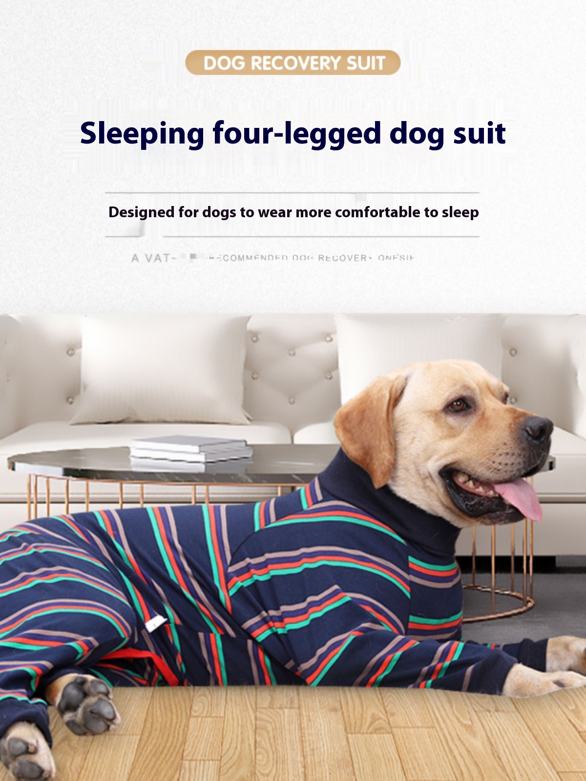 High elastic dog sleepwear for Golden Retrievers