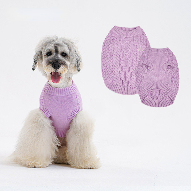Warm Dog Sweater Vest - Anti-Static, Small & Medium Dogs, Elastic Fit