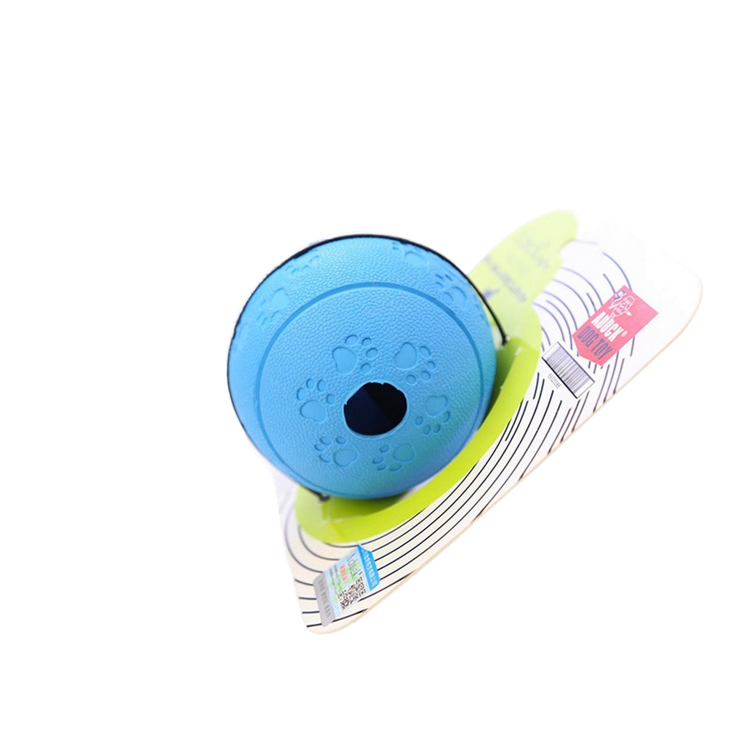 Dog food dropping ball pet rubber elastic toy teddy/golden retriever puzzle relieving stuffy and twisting ball bite-resistant leakage food feeder