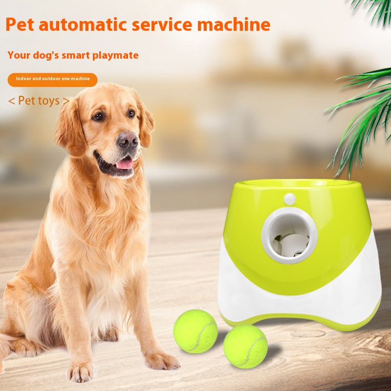 Pet outdoor toy ball automatic throwing ball pitching device