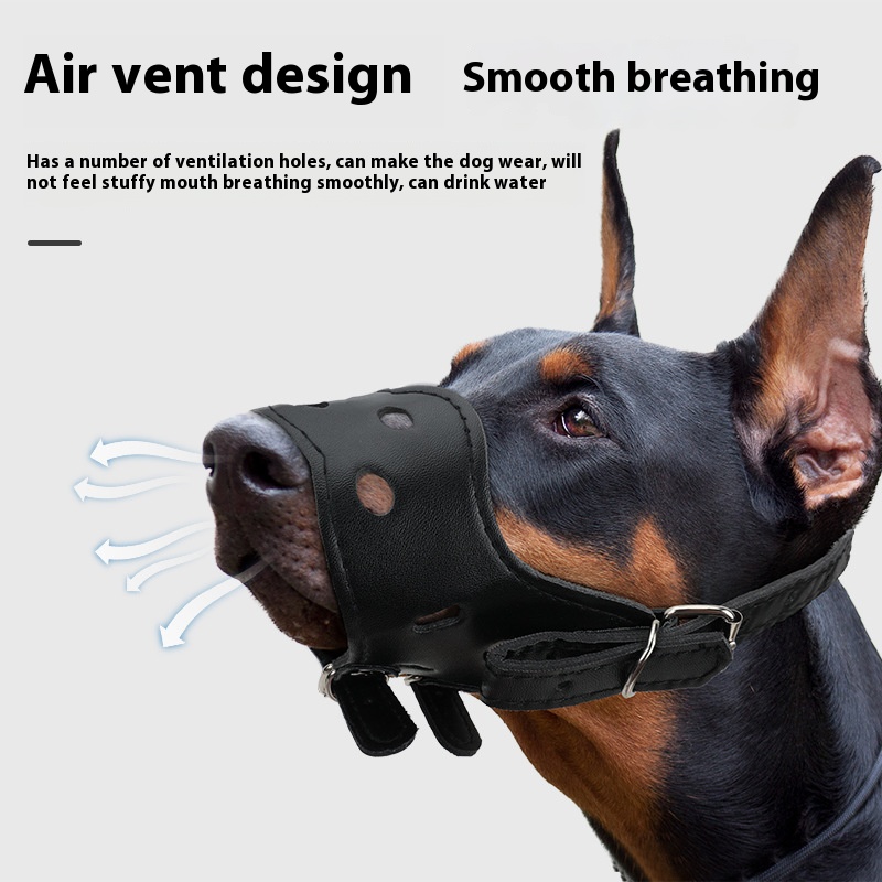 Pet supplies dog outing mask muzzle adjustable breathable