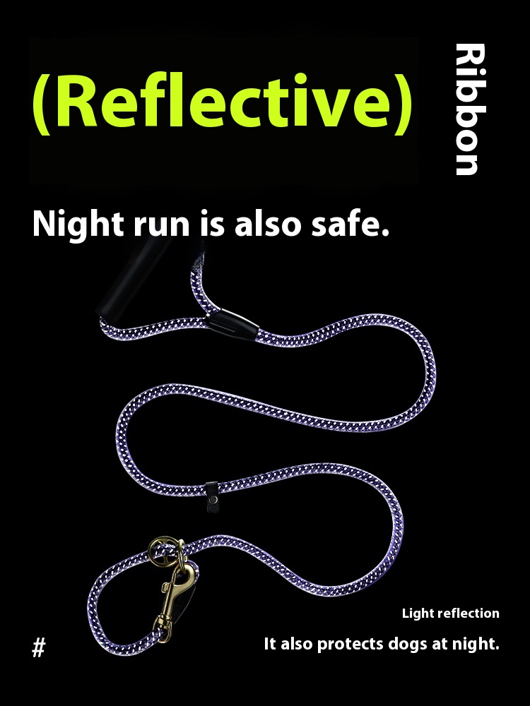 Hand holding rope p chain dog walking chest strap Internet celebrity Teddy Labrador training young puppy small medium and large dog collar