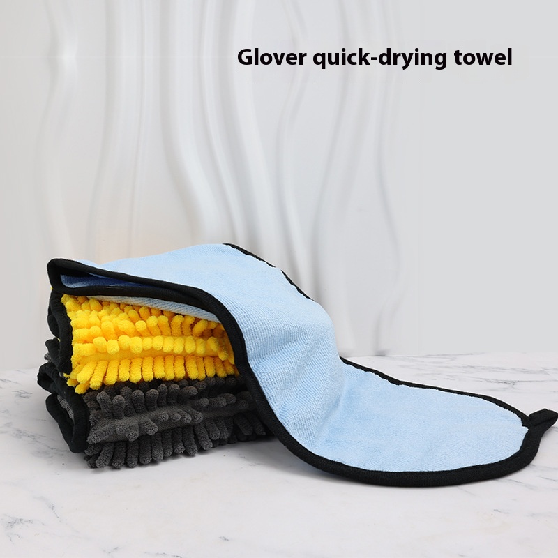 Pet bath towel dog cat quick-drying bath towel soft absorbent coral fleece bath towel pet supplies