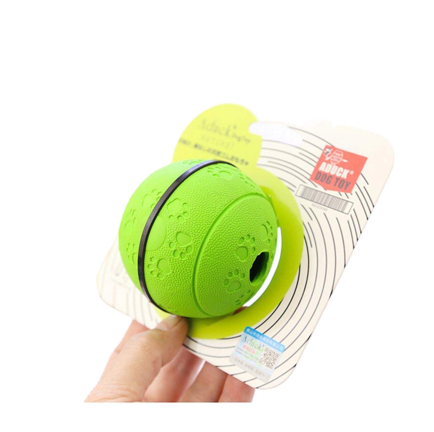 Dog food dropping ball pet rubber elastic toy teddy/golden retriever puzzle relieving stuffy and twisting ball bite-resistant leakage food feeder