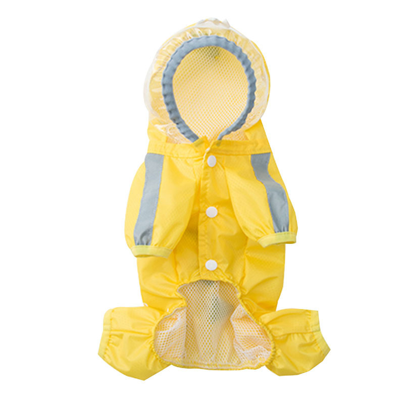 Waterproof Four-Legged Dinosaur Dog Raincoat