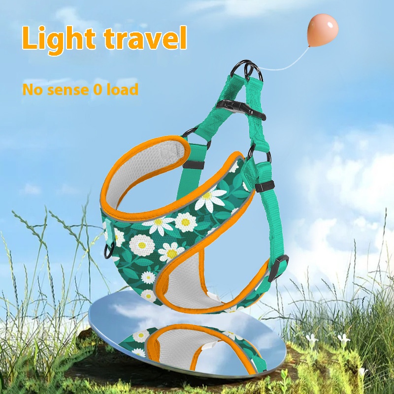 Pet hand holding rope vest dog hand holding rope reflective explosion-proof dog leash pet strap pet supplies