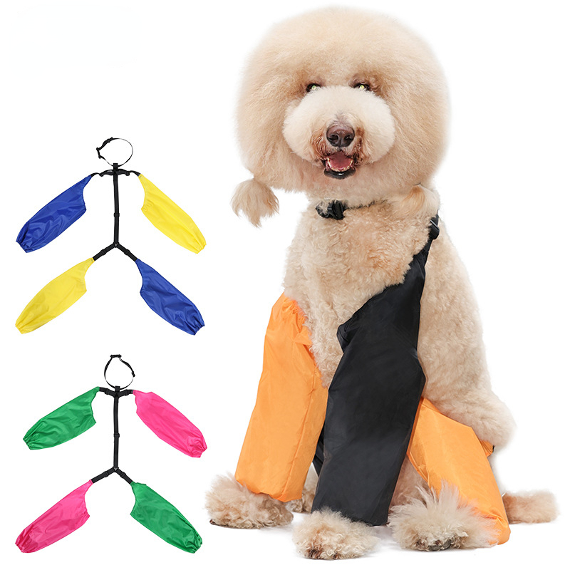 Dog's straps leg warmer rainwater proof insect-proof foot-wrapped one-piece dog walking dog going out clothes pet urine-proof leg dust-proof pants