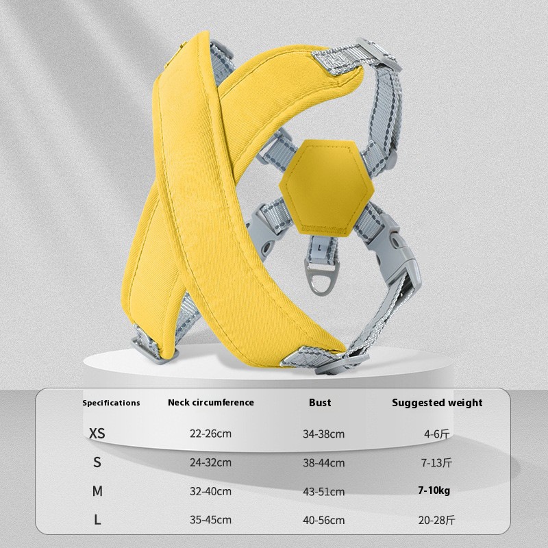 New dog hand holding rope vest-style small dog adjustable anti breaking loose reflective chest strap dog leash dog chain