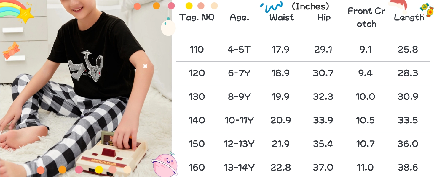 pajama pants youth boy